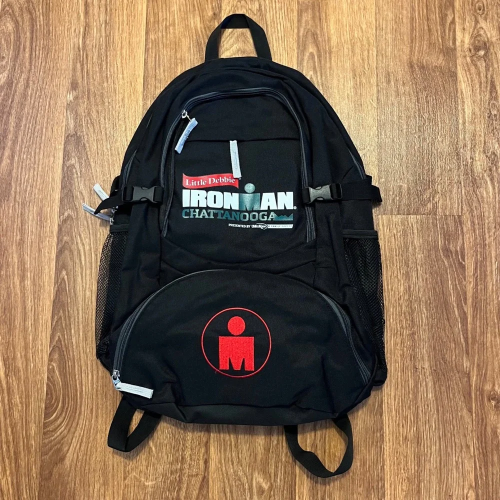 Ironman‎ Backpack Mens OS Black Chattanooga Little Debbie Triathlon Sport Bag